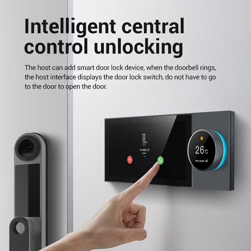 Tuya Smart Home Central Control with 6-inch Screen Supports Multiple Languages.
