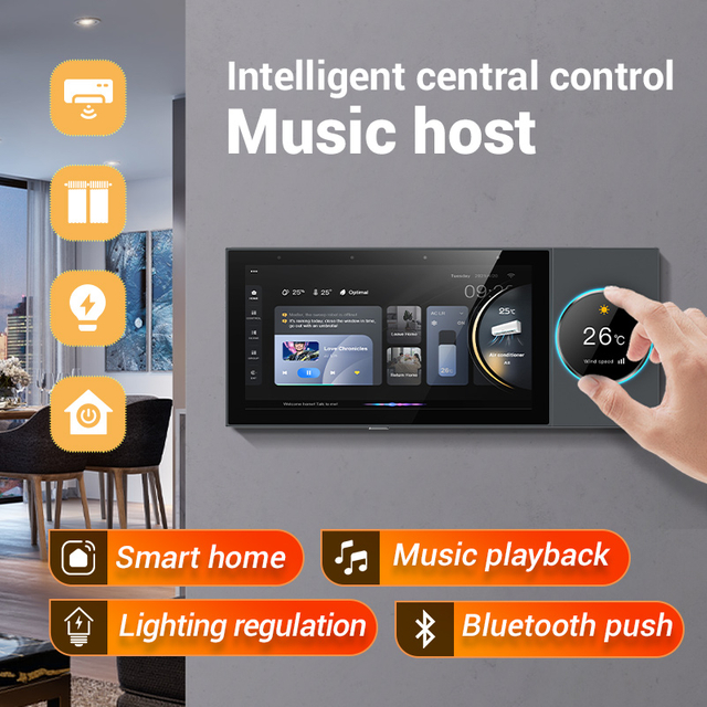 Tuya Smart Home Central Control with 6-inch Screen Supports Multiple Languages.