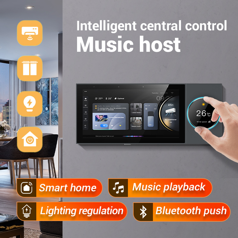 Tuya Smart Home Central Control with 6-inch Screen Supports Multiple Languages.