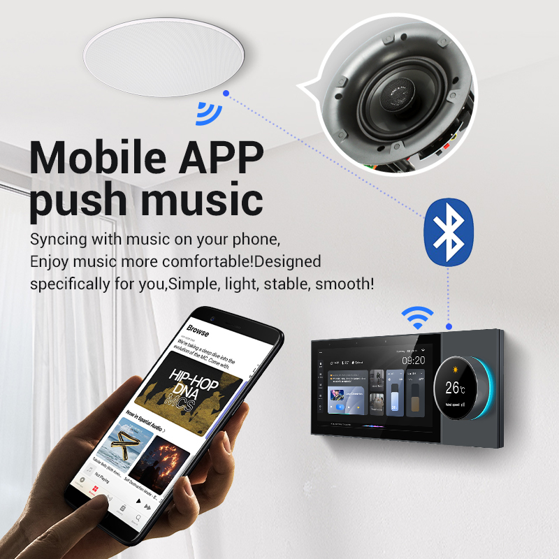 Tuya Smart Home Central Control with 6-inch Screen Supports Multiple Languages.