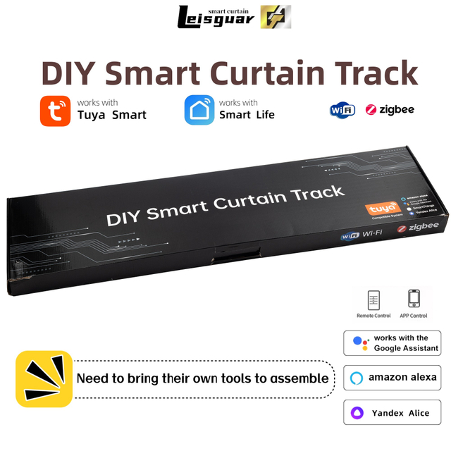 DIY Tuya Smart Curtain Track Set
