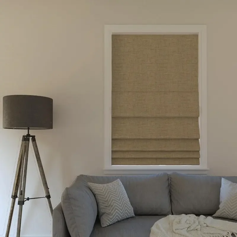 Customized fully blackout Roman blinds