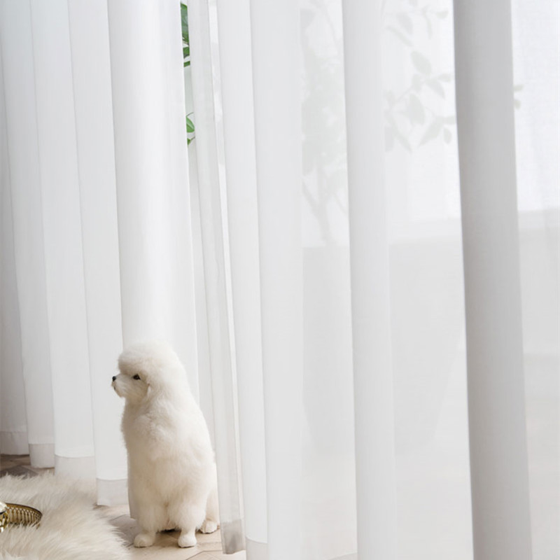 Black Curtains White Sheers | Black White Tulle Curtains | Back Tab Sheer Curtains - 2 - Aliexpress