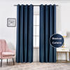 Curtains Blackout Living Room | Blue Blackout Curtain Bedroom | Blue Window Curtains - Curtain - Aliexpress