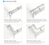Leisguar Factory Cheap Smart Home Electric Curtain Rods Customised Size Only Track