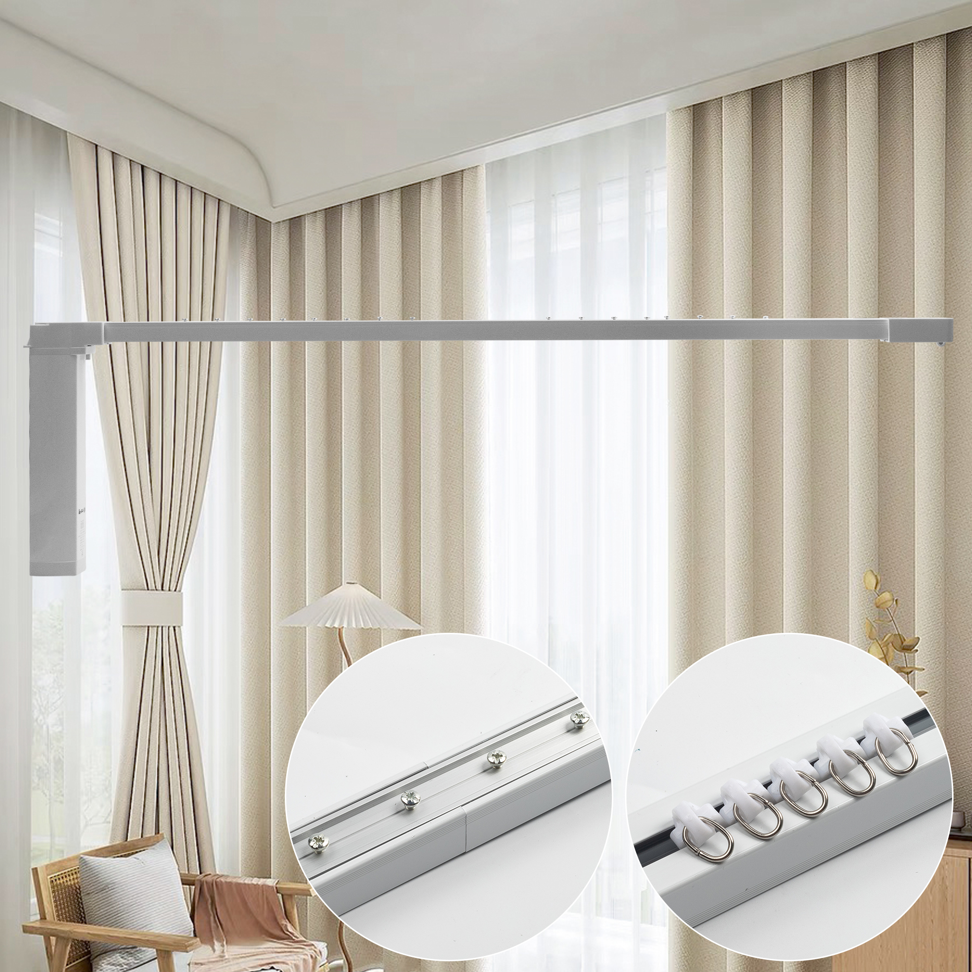 DIY Tuya Smart Curtain Track Set