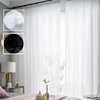 Black Curtains White Sheers | Black White Tulle Curtains | Back Tab Sheer Curtains - 2 - Aliexpress