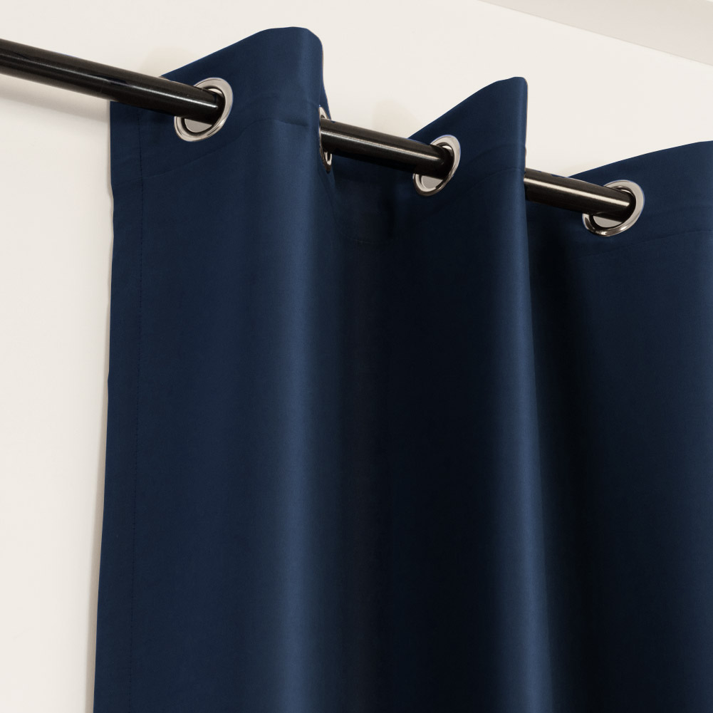 Curtains Blackout Living Room | Blue Blackout Curtain Bedroom | Blue Window Curtains - Curtain - Aliexpress