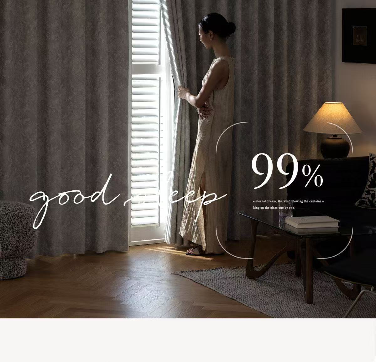 Leisguar New French-Style Jacquard Curtains 100% Shade