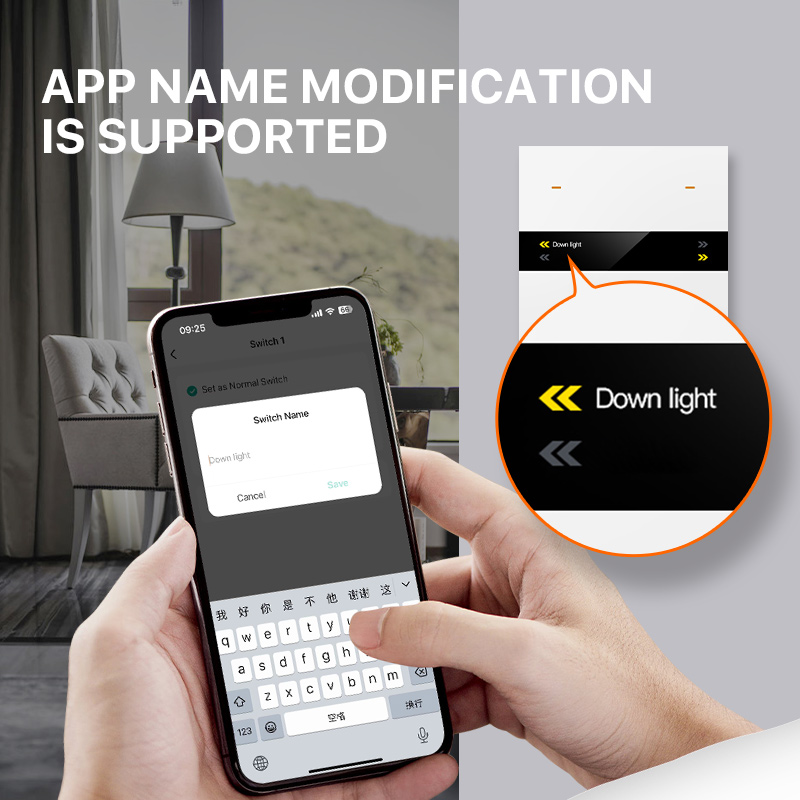 Leisguar M8proTuya Zigbee Smart Home 4-Way Switch Panel