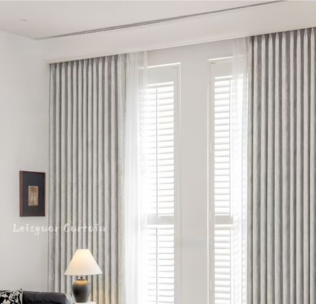 Leisguar New French-Style Jacquard Curtains 100% Shade