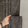 Leisguar 100% Shadow opaque black checked curtains 