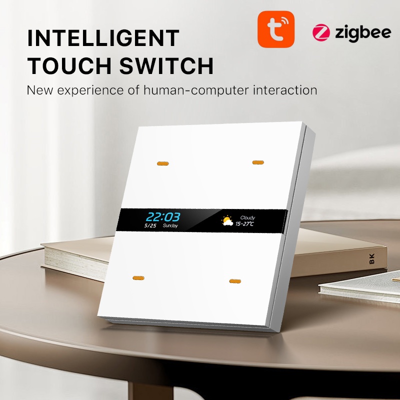 Leisguar M8proTuya Zigbee Smart Home 4-Way Switch Panel