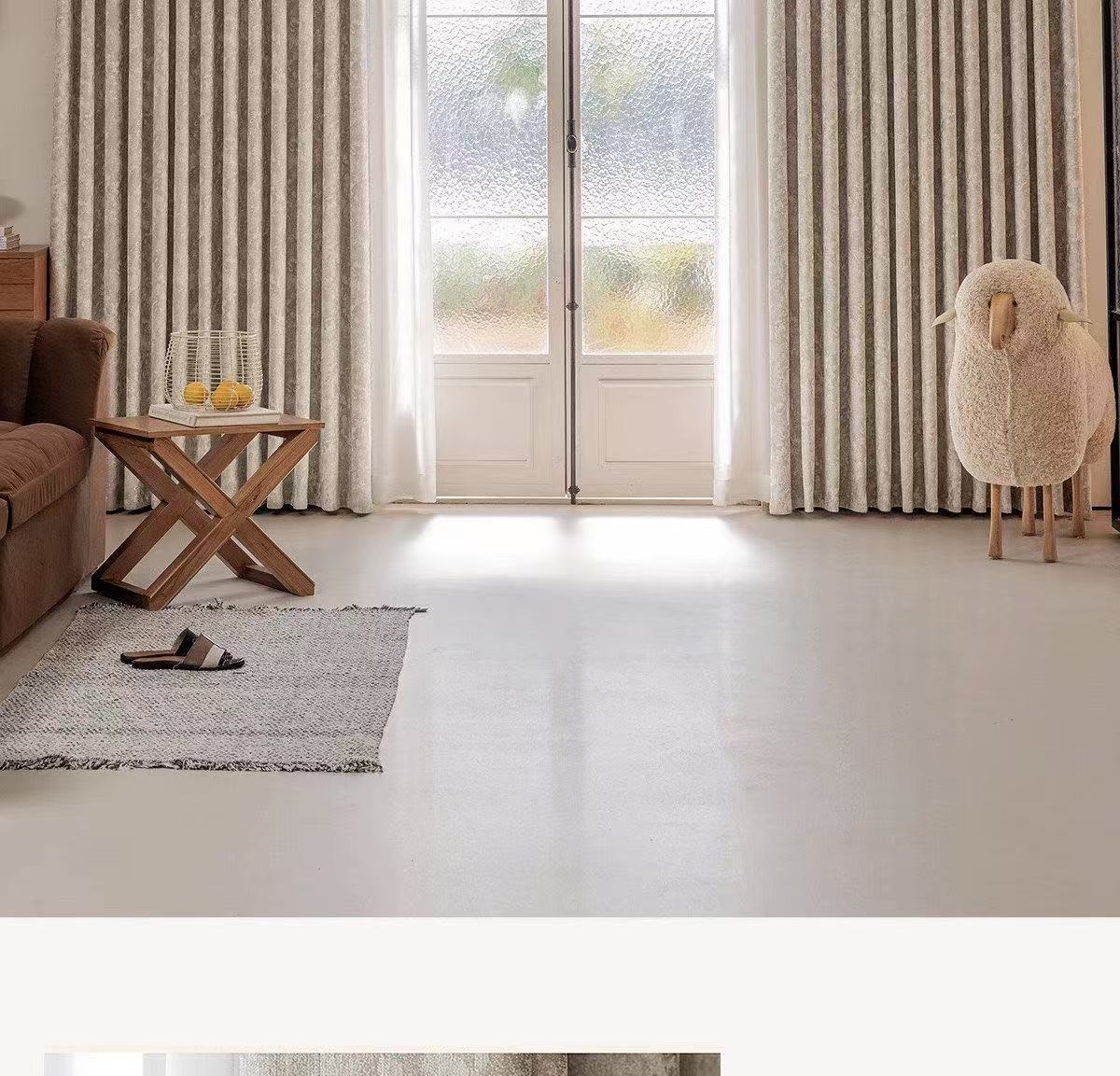 Leisguar New French-Style Jacquard Curtains 100% Shade