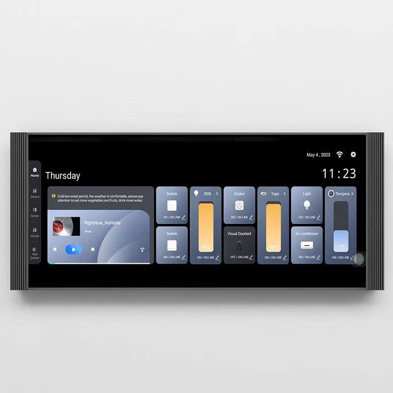 Leisguar 12-inch Tuya Intelligent Home Central Control Screen Is Equipped with A Zigbee Gateway.